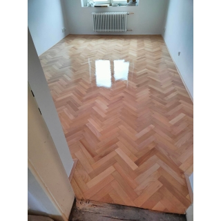 Broušení bukové parkety Floorcon